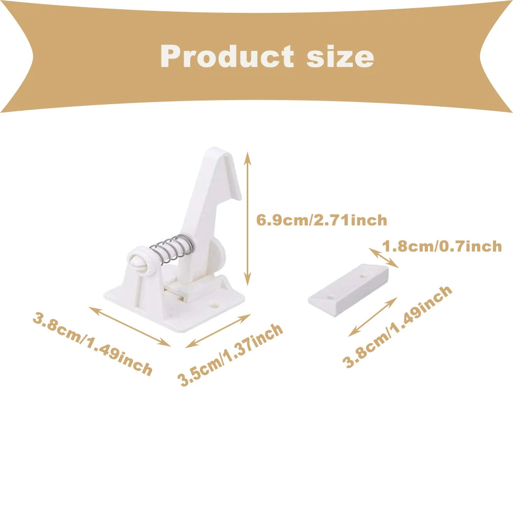 Invisible Baby Safety Lock for Cabinets Drawers, Hidden Child Proof Latch with Screw or Adhesive Install, Secure Home Use CB DROPSHIPPING