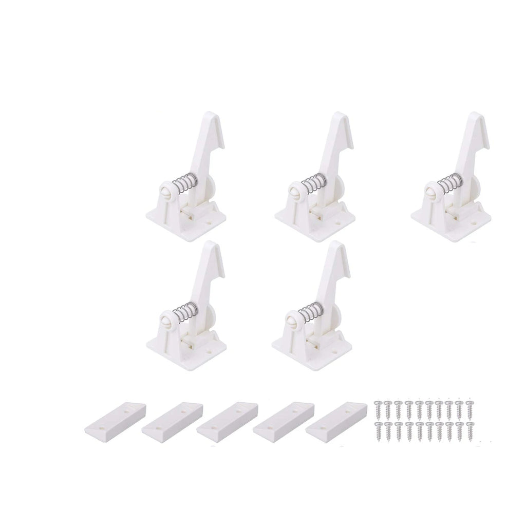Invisible Baby Safety Lock for Cabinets Drawers, Hidden Child Proof Latch with Screw or Adhesive Install, Secure Home Use