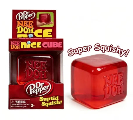 Schylling Needoh Nice Cube Sensory Nice-Sicle Stress Relief Squishy Cube Anti-Anxiety Squeeze Object For Focus ADHD Population CB DROPSHIPPING