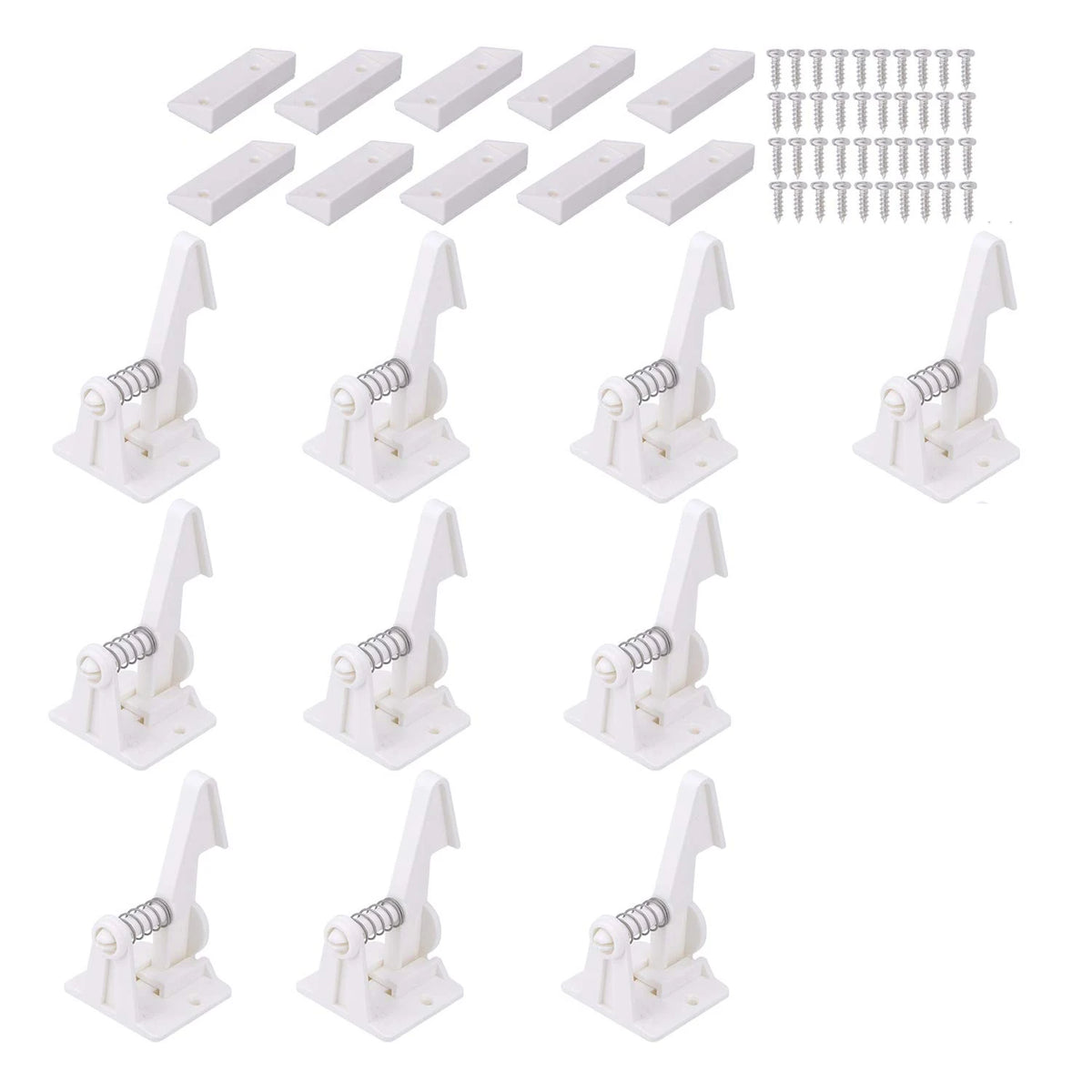 Invisible Baby Safety Lock for Cabinets Drawers, Hidden Child Proof Latch with Screw or Adhesive Install, Secure Home Use CB DROPSHIPPING