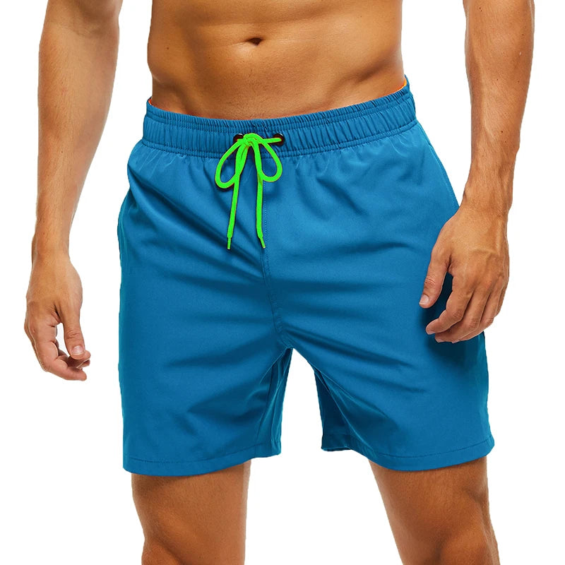 Escatch Brand Summer Swimming Shorts Men Fashion Sport Breathable Elastic Waist Mesh Liner With Pocket Bermudas Masculina Shorts