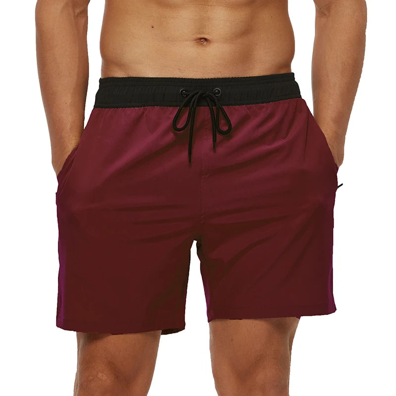 Escatch Brand Summer Swimming Shorts Men Fashion Sport Breathable Elastic Waist Mesh Liner With Pocket Bermudas Masculina Shorts