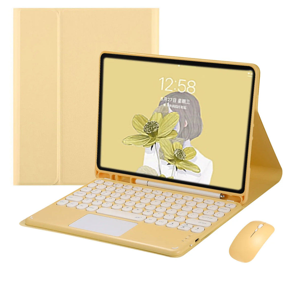 Wireless Magic Keyboard for iPad Air 11" 2026 10th 11th Generation Case Pro 11 2025 Russian Spanish Korean Bluetooth Keyboard CB DROPSHIPPING
