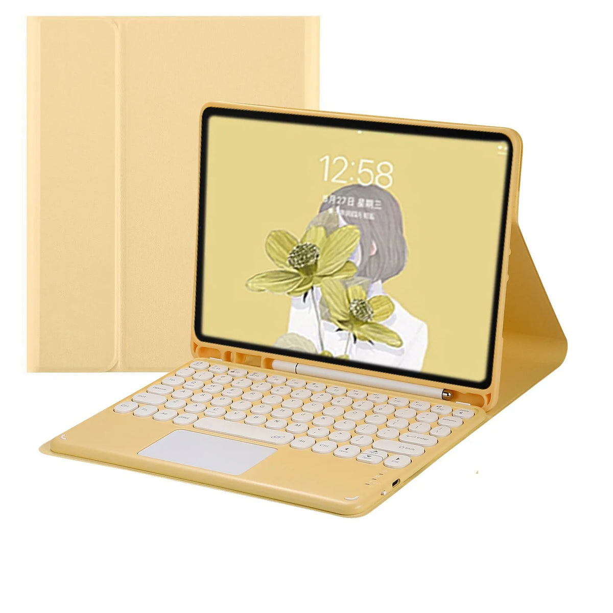 Wireless Magic Keyboard for iPad Air 11" 2026 10th 11th Generation Case Pro 11 2025 Russian Spanish Korean Bluetooth Keyboard CB DROPSHIPPING