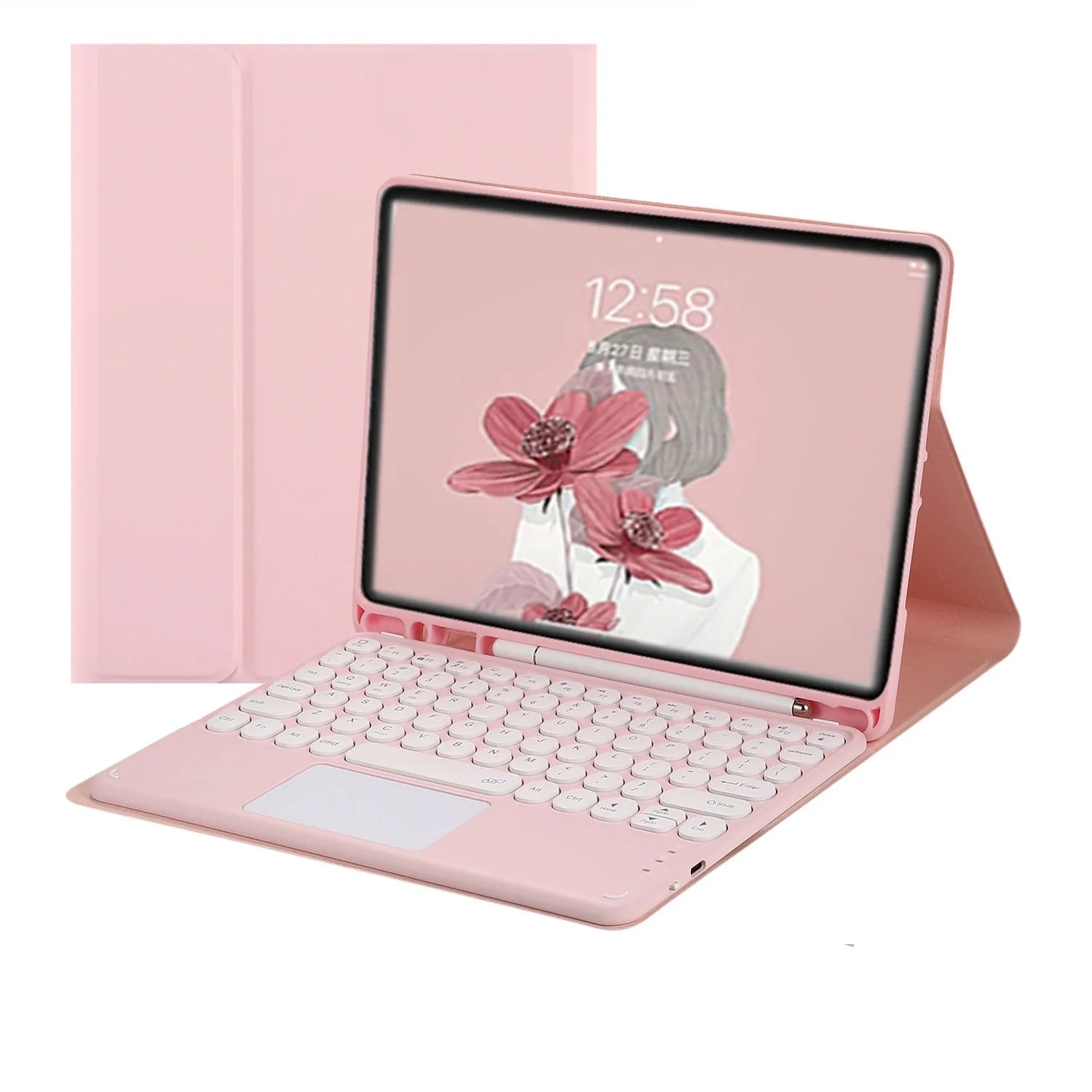 Wireless Magic Keyboard for iPad Air 11" 2026 10th 11th Generation Case Pro 11 2025 Russian Spanish Korean Bluetooth Keyboard CB DROPSHIPPING