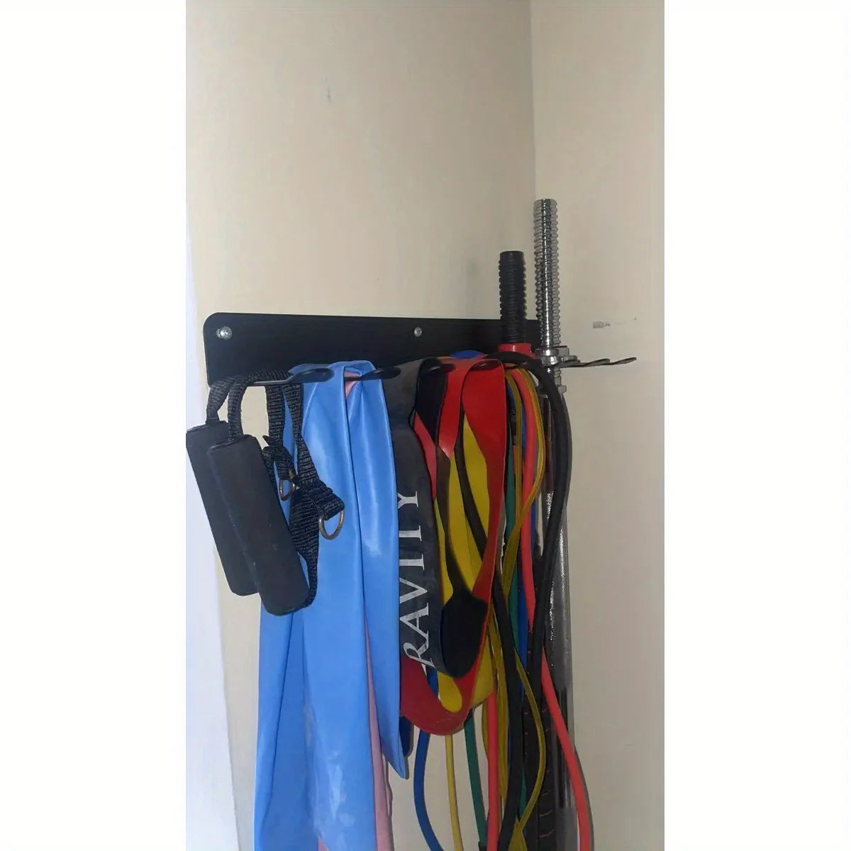 1pc [Fitness Equipment Organizer] Multifunctional Black Iron Wall-Mounted Fitness Equipment Organizer - Perfect Gift for Home CB DROPSHIPPING