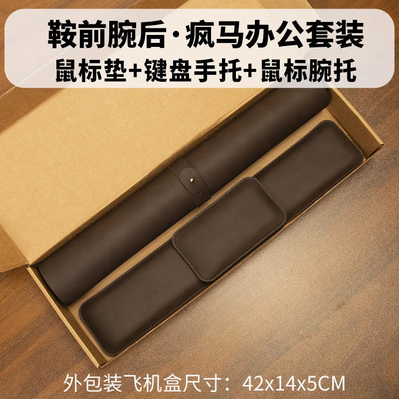 Wrist Pad Rest Keyboard Guard Three Pieces Desk Pad Waterproof PU Mouse Pad Large Mousepad Laptop Non-slip Desk Mat Mouse Mat CB DROPSHIPPING
