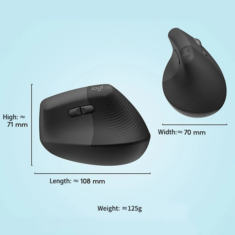 Logitech Lift Vertical Mouse  Ergonomic Wireless With Silent Click Bluetooth/Usb Dual Mode For Pc Laptop Tablet Wrist Pain CB DROPSHIPPING