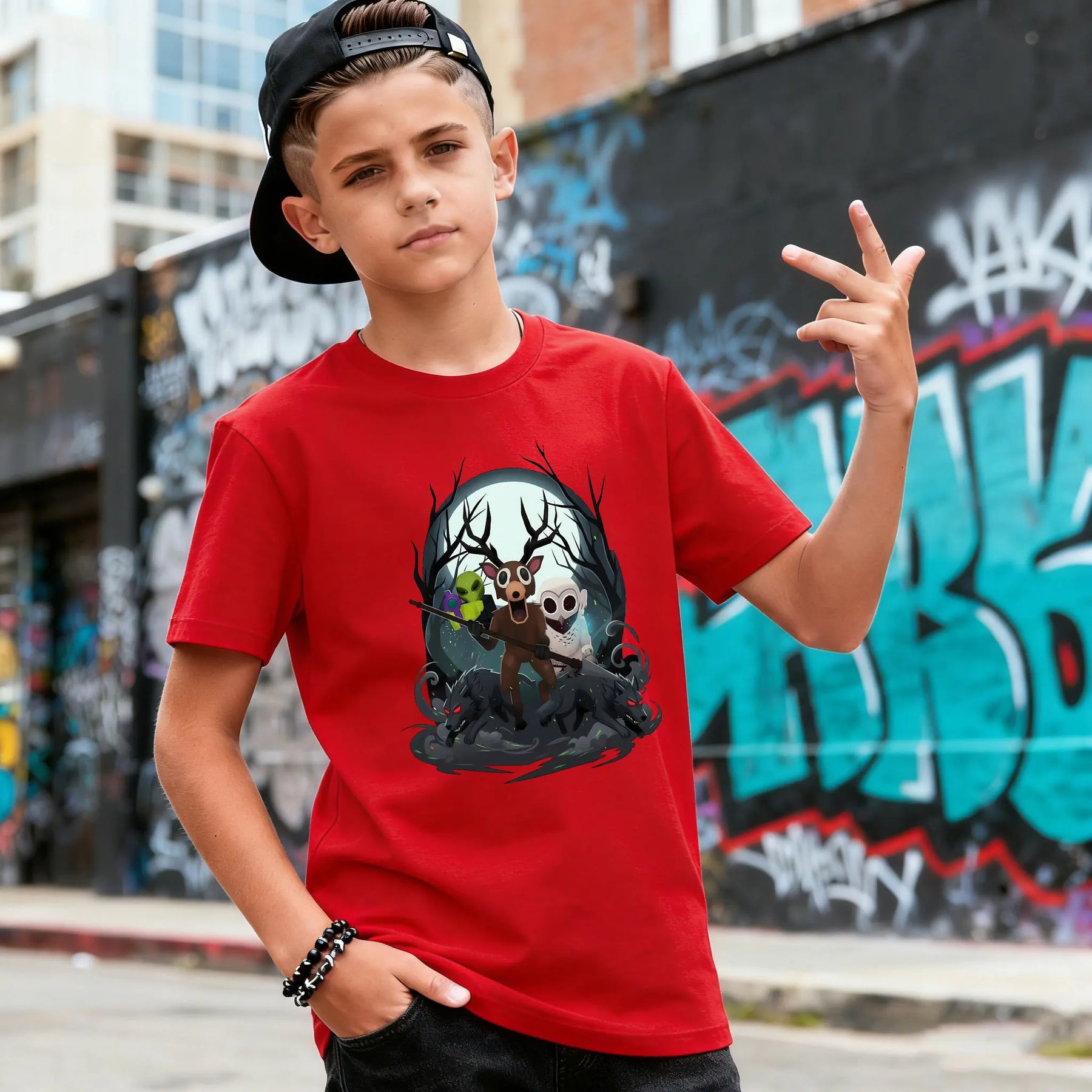 99 Nights in The Forest Inspired Deer Game Tee Perfect for Nature Lovers Birthday Gifts Fun Cute Cartoon Deer Kids T-Shirt Tops CB DROPSHIPPING
