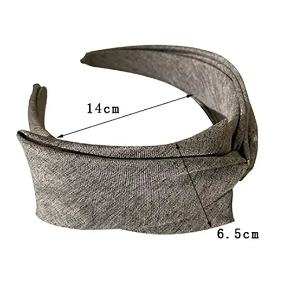 Korean Style Knit Headband Soft Knitting Cotton Makeup Hair Hoop Crumpled Texture Wide Bezel Ladies Hair Accessories