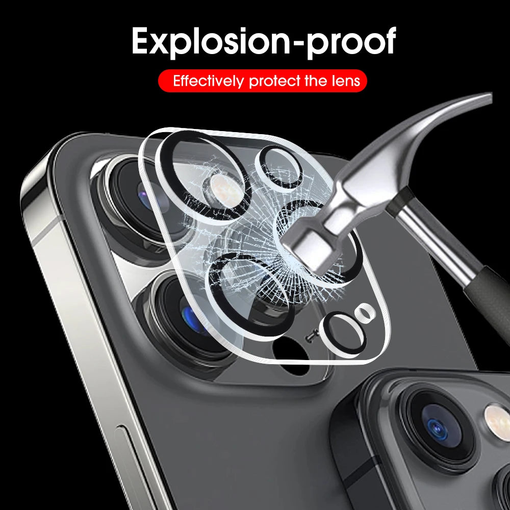 1-5pcs Camera Lens Protector Glass For iPhone 16 15 14 13 Pro Max Plus Mini HD Tempered Glass Full Lens Protector Camera Film CB DROPSHIPPING