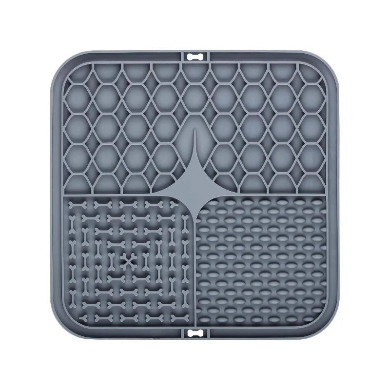 Pet Lick Silicone Mat Dogs Pet Slow Food Plate for Dog Bathing Distraction Silicone Dog Sucker Food Training Dog Feeder Supplies CB DROPSHIPPING