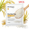 BIOAQUA Rice Raw Pulp Facial Masks Skincare Moisturizing Firming Hydrating Face Mask Sheets Mask Korean Skin Care