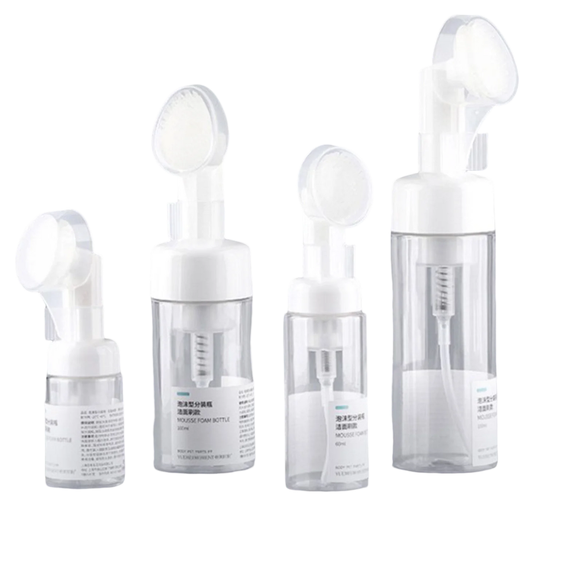 100/150/200ml PET PP Face Cleanser Portable Travel Size Foaming Bottle for Face Wash Foam Shower Gel Facial Cleanser CB DROPSHIPPING
