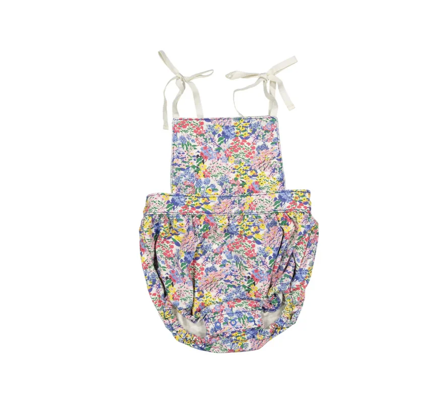 Baby Rompers Jumpers 2026 Summer Verbena Print Girl Dress Short Sleeve Tee and Short Set Sisters Skirt Clothing CB DROPSHIPPING