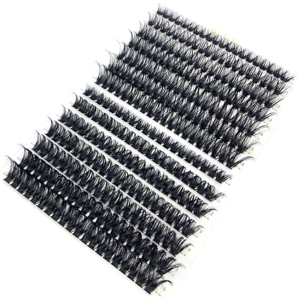 AMSDCN 100/280 clusters 30D 40D 60D 80D curly eyelashes naturally soft DIY makeup false eyelashes