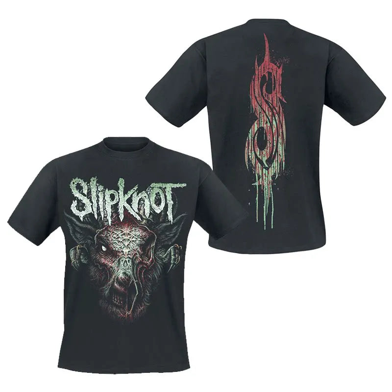 Photo SLIPKNOT Gothic Style Band T-Shirt Cotton Graphic Tee Men Women Summer Streetwear Top
