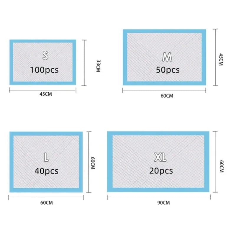 20/40/50/100Pack Disposable Changing Pads Baby Disposable Underpads Waterproof Breathable Underpads Bed Table Protector Mat CB DROPSHIPPING