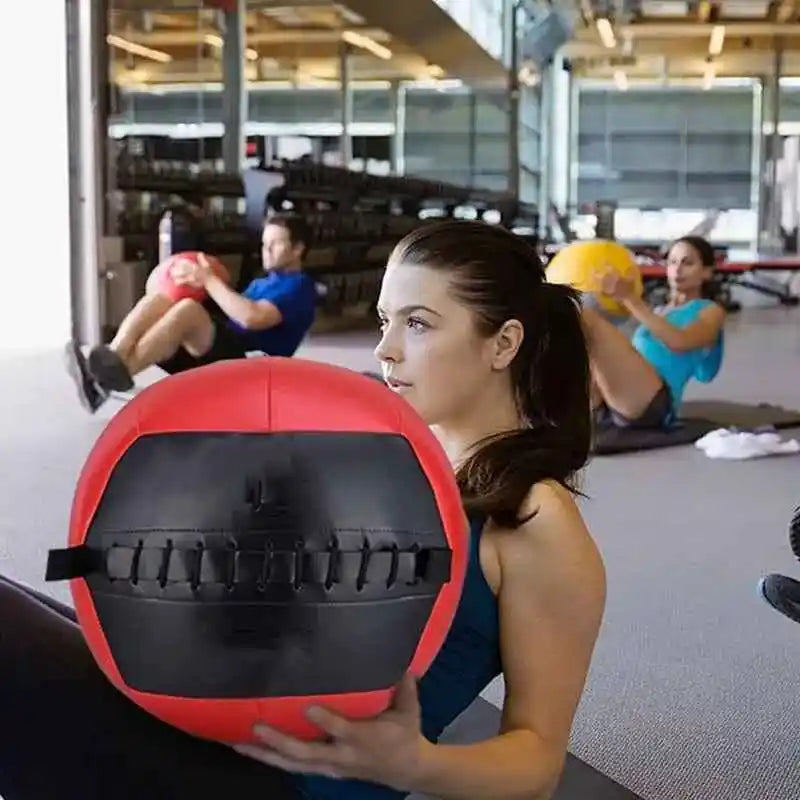 Medicine Ball Fitness Wall Ball Weight Ball Environmental Protection Empty Soft Medicine Ball Binaural Yoga Boxing Home Gravity CB DROPSHIPPING