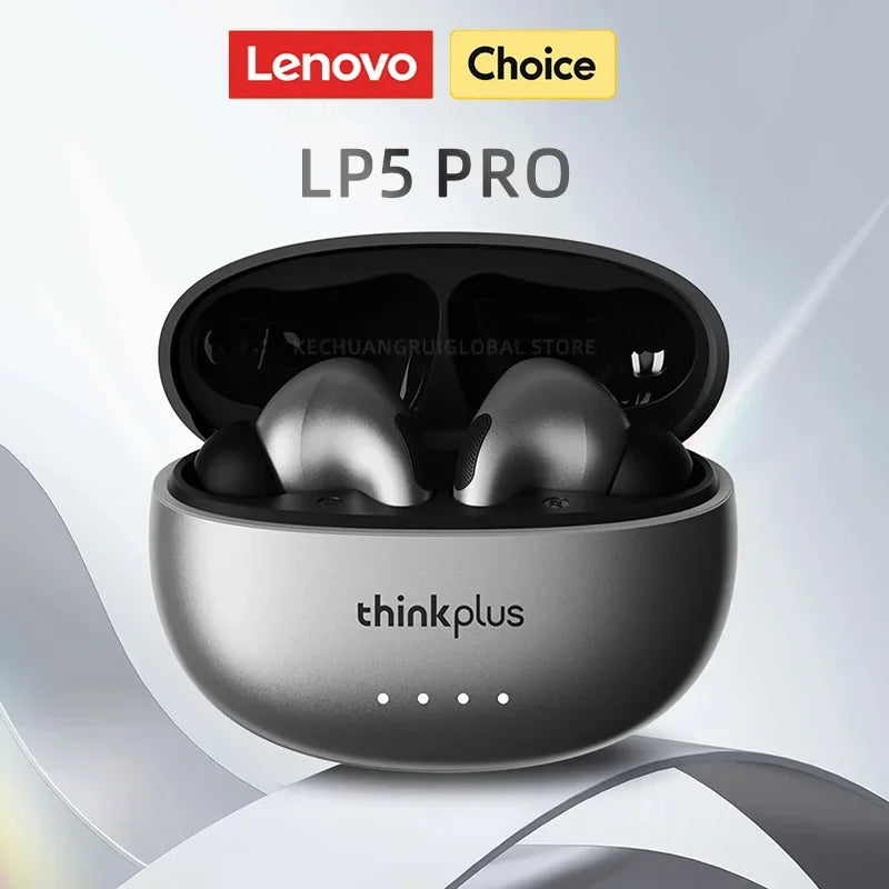 Lenovo LP5 PRO Wireless Bluetooth 5.4 Earphones TWS HiFi Sound Gaming Earbuds LP5Pro Sport Headset Long Standby with Mic 2025