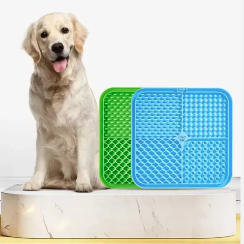Pet Lick Silicone Mat Dogs Pet Slow Food Plate for Dog Bathing Distraction Silicone Dog Sucker Food Training Dog Feeder Supplies CB DROPSHIPPING