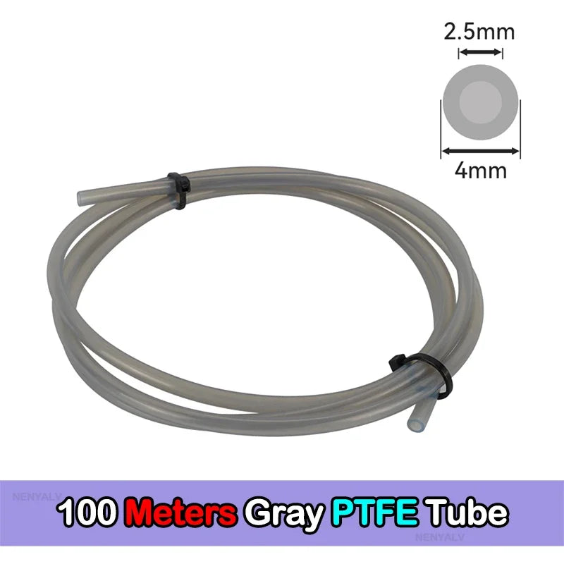 For Bambu Lab Ptfe Tube 2 5mm 4mm P1S P1P AMS A1 Mini 3D Printer Teflonto Pipe X1C Bambulab Ptfe Tube 5m/10m White Grey AMS LITE CB DROPSHIPPING