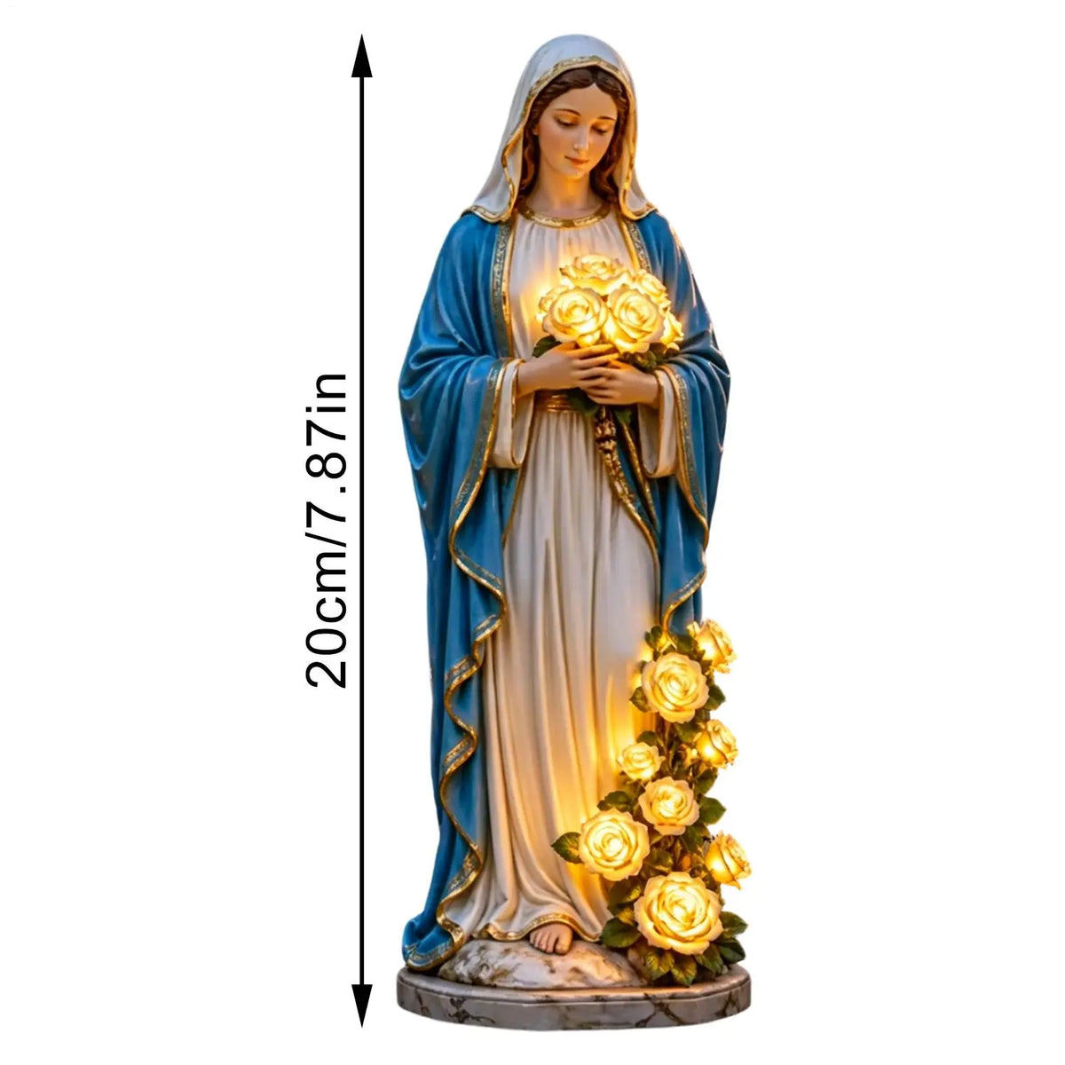 Garden Lamps Statue Resin Waterproof Decorative Lights Lantern Outdoor Decor Lanterns for Lawn Patio Porch Outside Yard Backyard