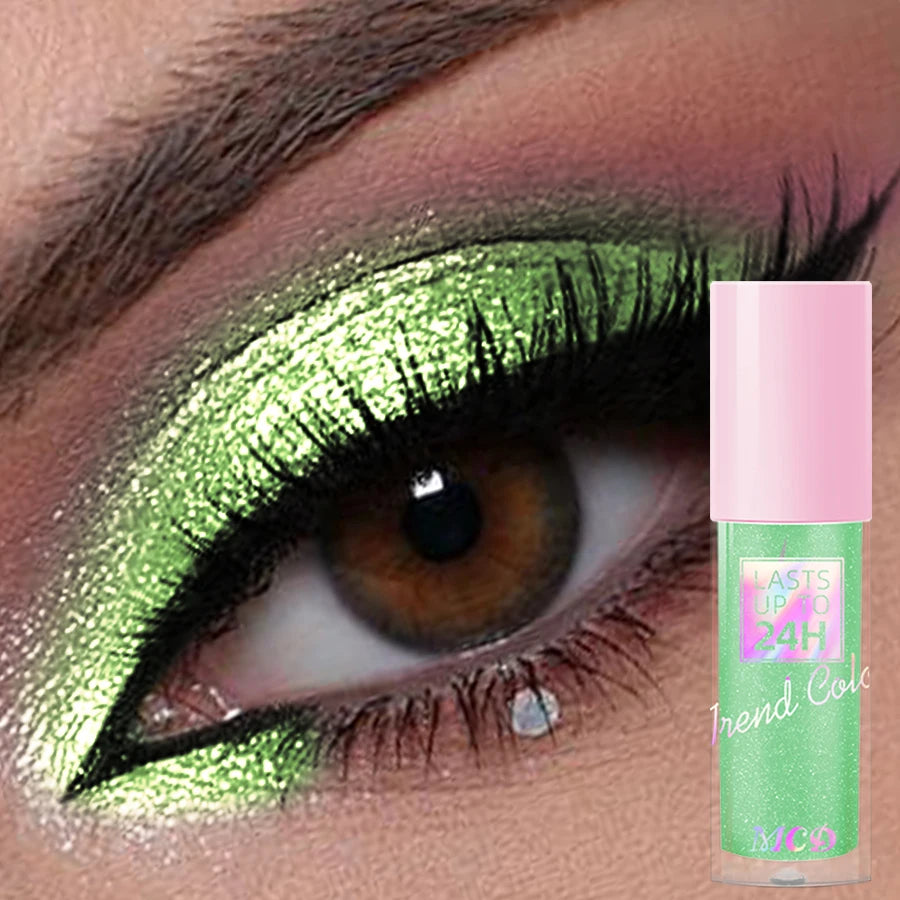 1PC Metallic Waterproof Liquid Eyeshadow-High Shine Long-Lasting & Smudge-Proof Korean Makeup Set Glitter Eye Shadow Cosmetics CB DROPSHIPPING