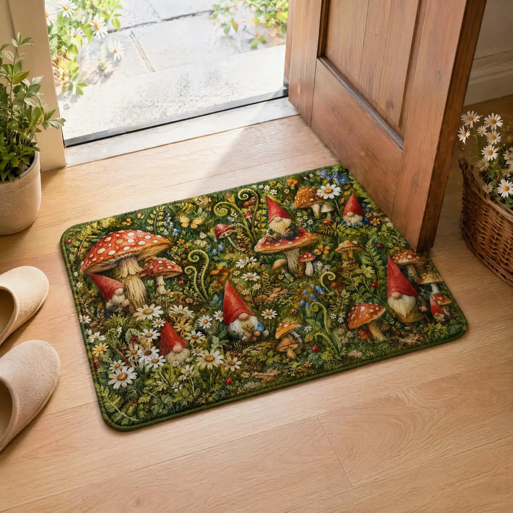 Garden Gnomes Comeback 2026 Floor Mat, Suitable For Decorating Living Rooms And Bedroom Entrances, A Unique Holiday Gift