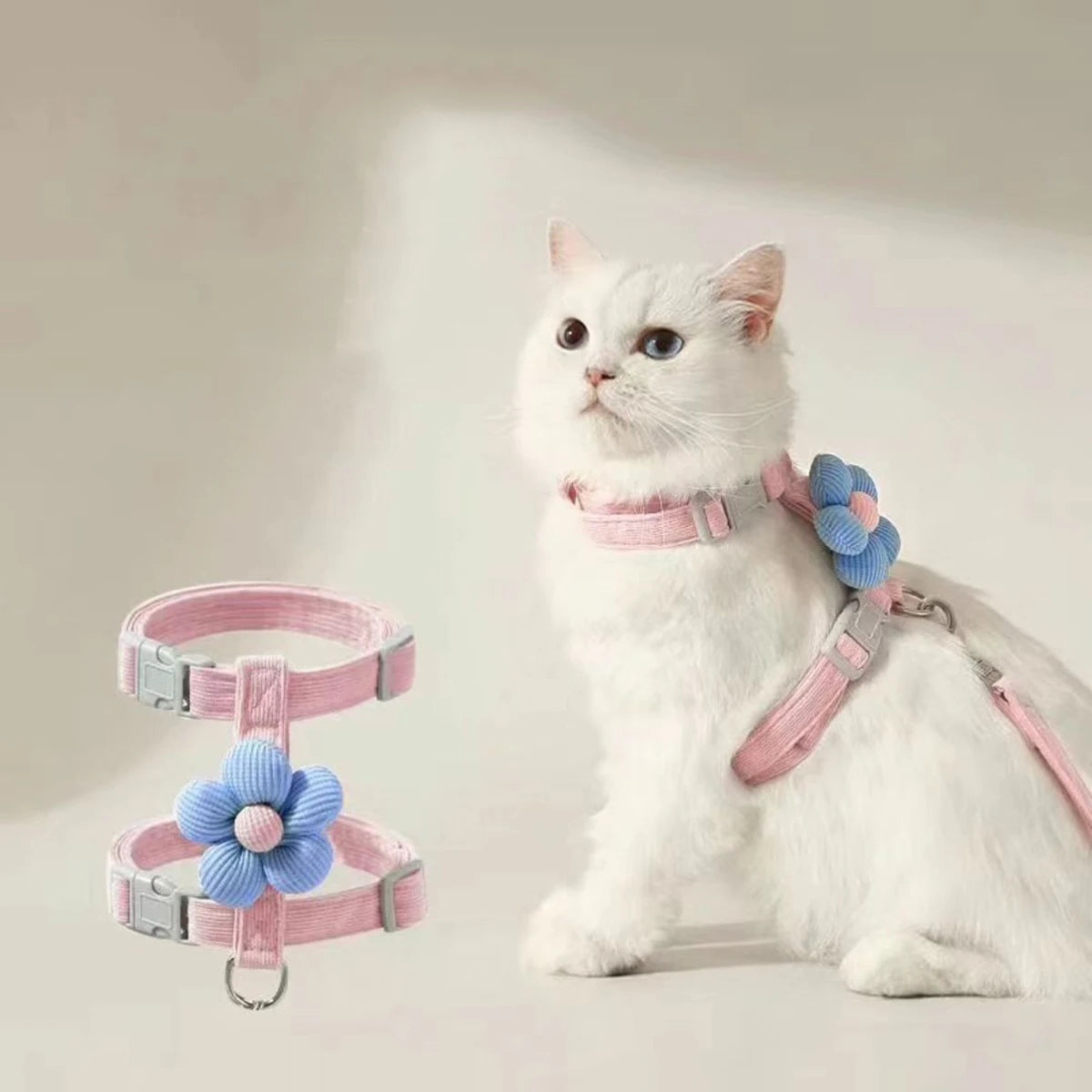 Cat Harness and Leash Sets Adjustable Dog Harness for Small Dog Leash Breashable Pet Harness Out Walking Dog Strap Cat Accessory CB DROPSHIPPING