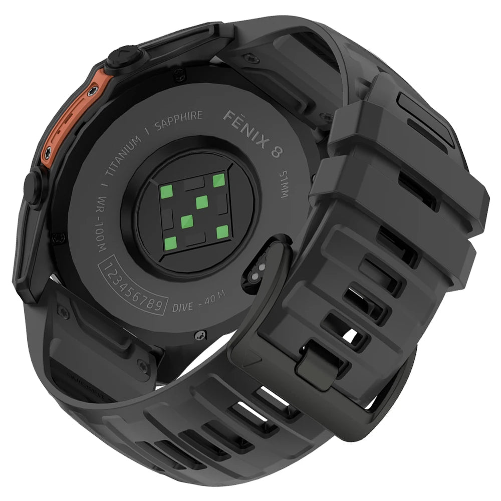 22/26mm Silicone Watchband Fenix 8 Pro Sport Strap For Garmin Tactix 7/Quatix8 Forerunner 970 965 Instinct 2X Quick Fit Bracelet CB DROPSHIPPING