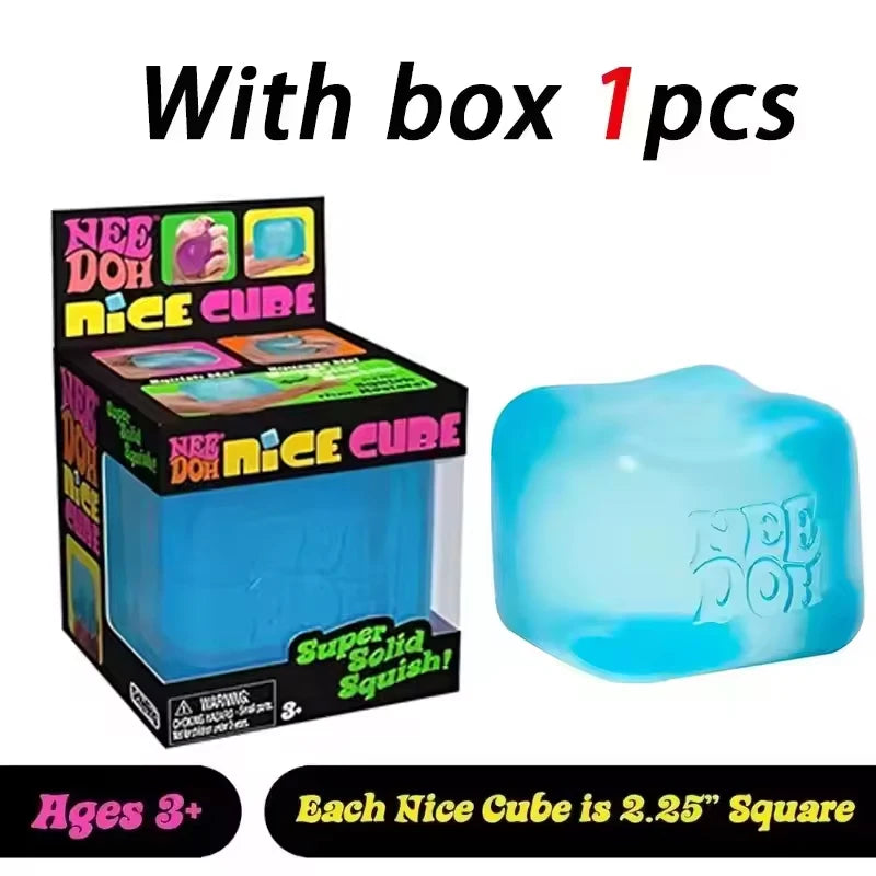 Schylling Needoh Nice Cube Sensory Nice-Sicle Stress Relief Squishy Cube Anti-Anxiety Squeeze Object For Focus ADHD Population CB DROPSHIPPING