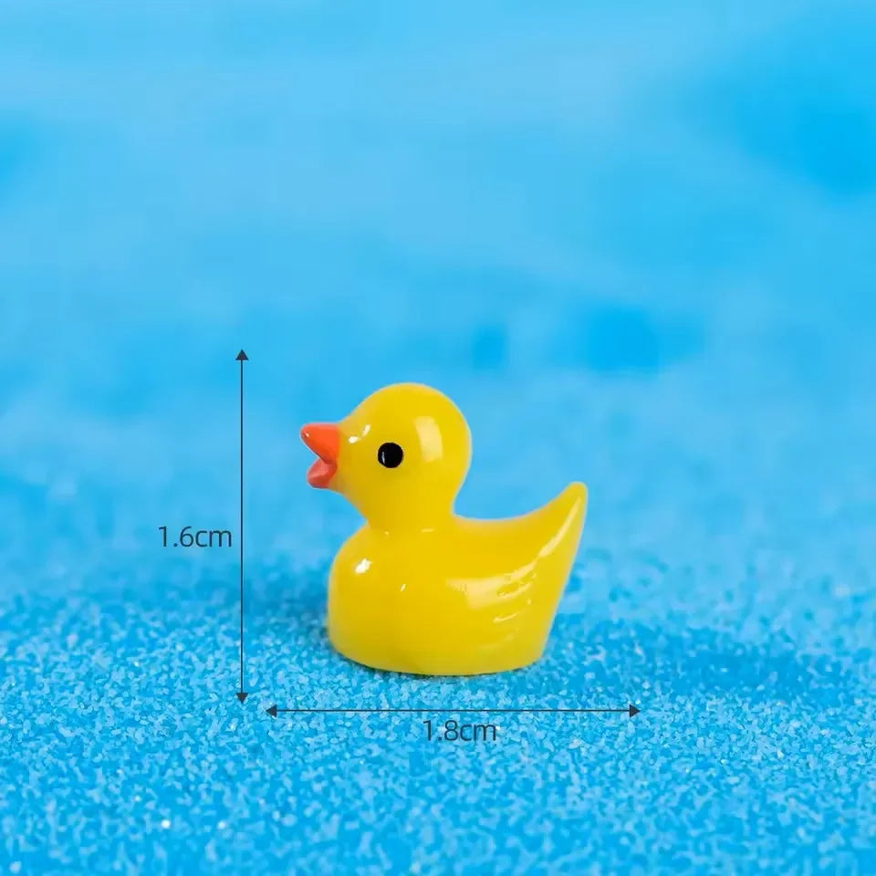 Mini Resin Ducks Bulk Tiny Ducks for Potted Miniature Decoration Garden Dollhouse Cake Decoration DIY Craft Charms Party Toys CB DROPSHIPPING