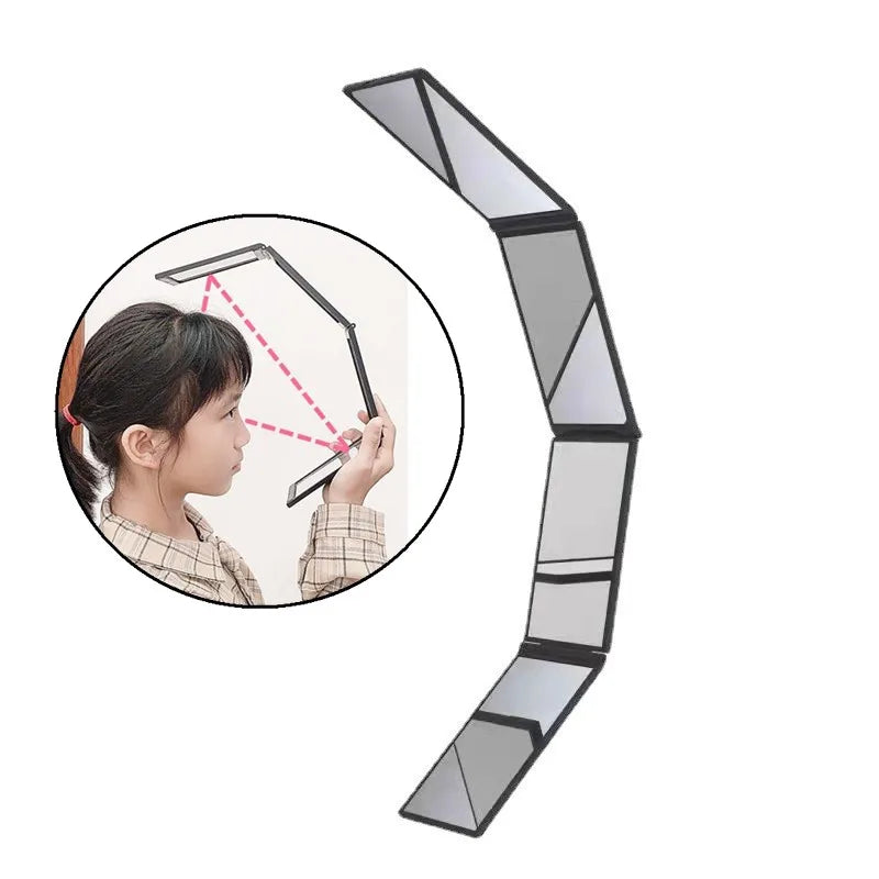 1PC 4 Way Mirror 360 Degree Handheld Desktop Portable Foldable Makeup Mirrors For Self Hair Cutting Make Up Beauty Tool CB DROPSHIPPING