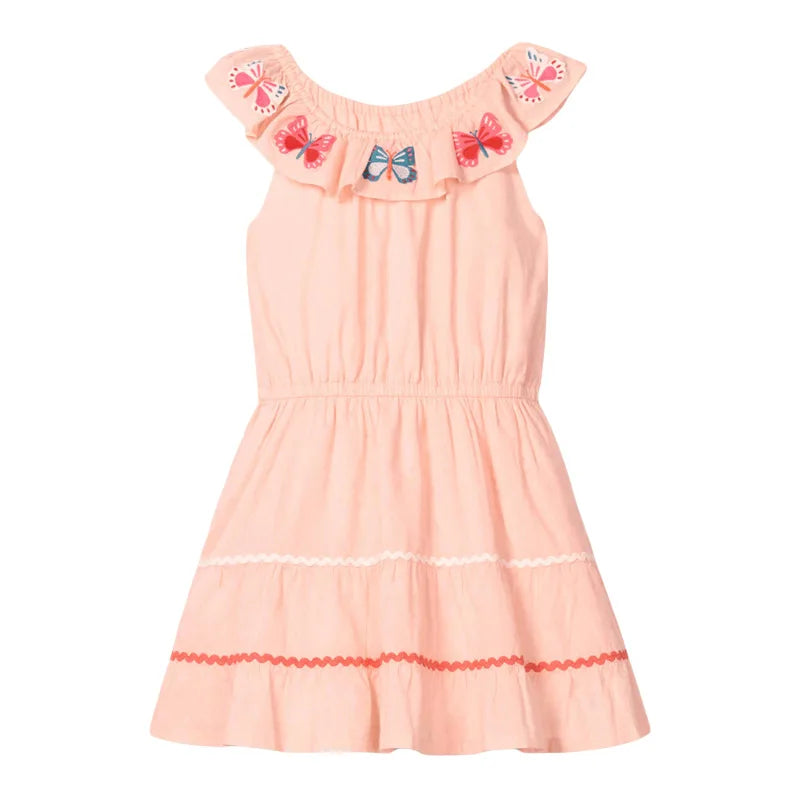 Little maven Baby Girls Casual Clothes Little  Girls 2026 New Summer Dress Kids Elegant Party Dress Children's Clothing CB DROPSHIPPING