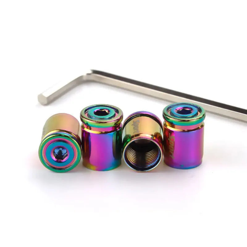 4x Titanium Anti-theft Car Tire Valve Cap Aluminum Sport Exterior Auto Air Caps CB DROPSHIPPING