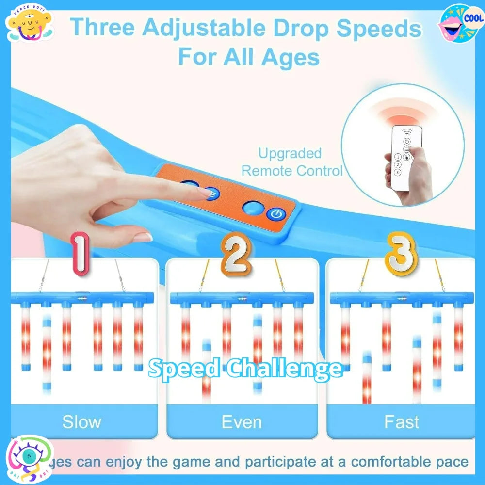 Reflex Game Challenge Catching Sticks Game Drop Catch Win Reaction Training Toy Speed Adjustable Parent-Child Interactive Sport CB DROPSHIPPING