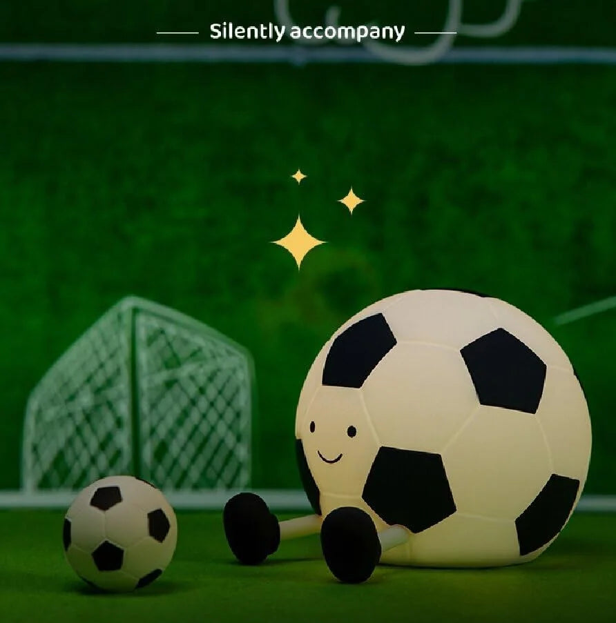 Sport Fans Soccer Light,Rechargeable Small Lamp Dimmable with Soft Touch,Football Nightlight Cute Squishy Lamp for Childs gifts CB DROPSHIPPING