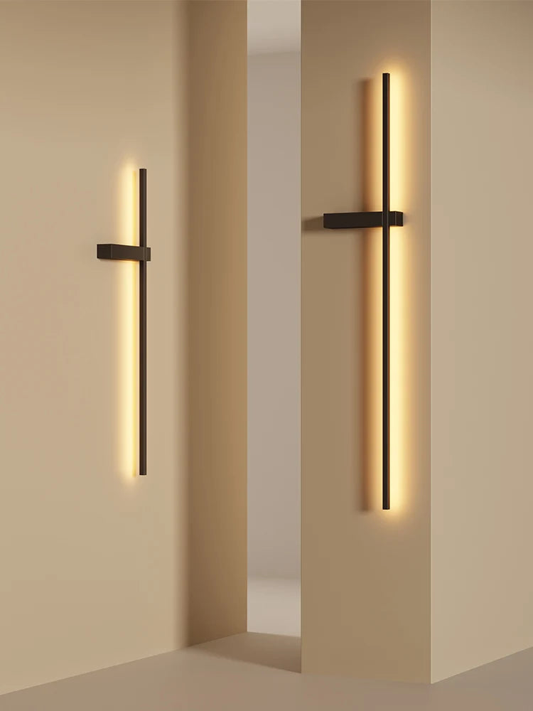Modern Simple Living Room TV Background Wall Fitting Bedside Lighting In Bedroom Designer Staircase Light Long Indoor Wall Lamp