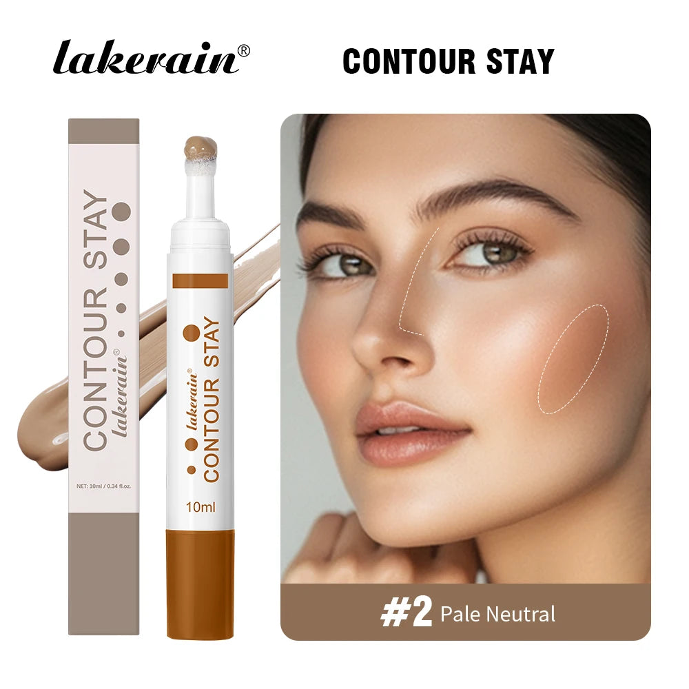 6-colors Moisturizing Liquid Contour Stay Cream Bronzer Waterproof Lightweight 3D Concealer Nourishing Face Contour Makeup CB DROPSHIPPING