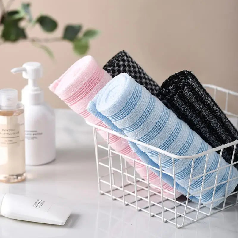 Japanese Exfoliating Bath Towel Ultra-Long Shower Scrubber for Back Antibacterial Foam Washcloth Multi-Use for Shower Skincare CB DROPSHIPPING