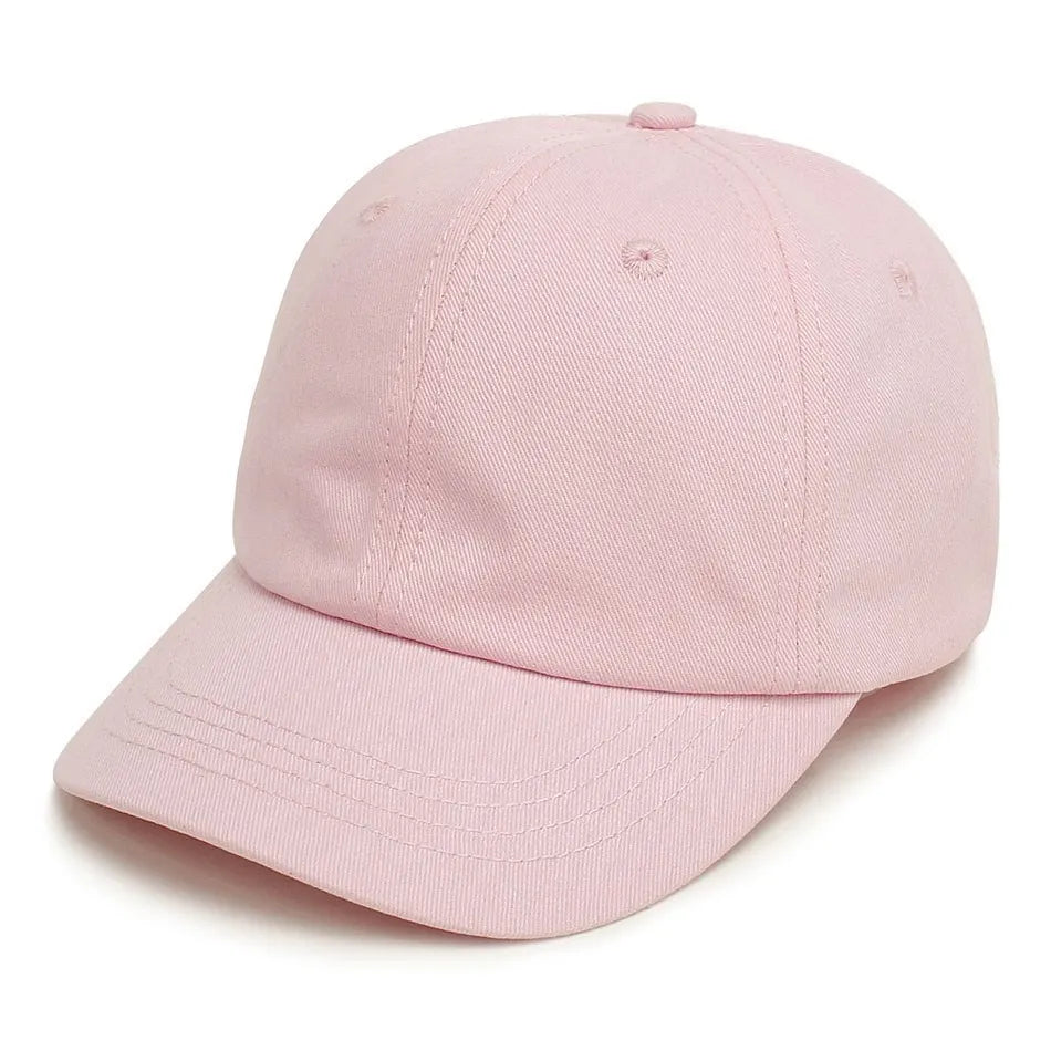 Kids Baseball Cap Low Profile Sun Hat for Boys and Girls Soft Cotton Pink Black White Gray for Baby Children CB DROPSHIPPING