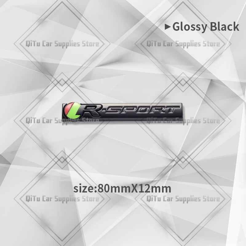 Zinc Alloy S R Sport Badge Car Body Trunk Emblem 3D Grille Sticker For F-Type F-Pace S-Type XFR XE XF XJ XK XJR XFR XEL XJS XJ6 CB DROPSHIPPING