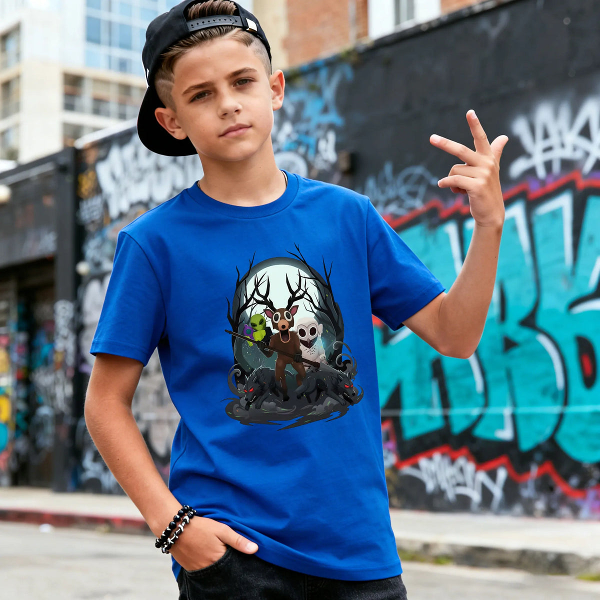 99 Nights in The Forest Inspired Deer Game Tee Perfect for Nature Lovers Birthday Gifts Fun Cute Cartoon Deer Kids T-Shirt Tops CB DROPSHIPPING