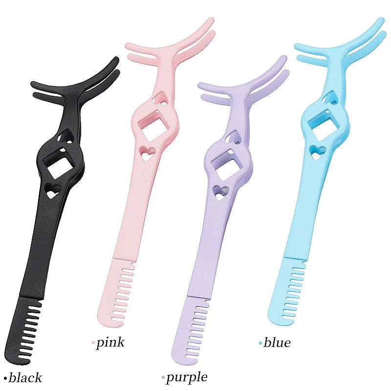 1Pcs False Eyelash Tweezer Eye Lash Applicator Comb Makeup Tools Auxiliary Curler Mink Eyelashes Extension Professional Tweezers CB DROPSHIPPING