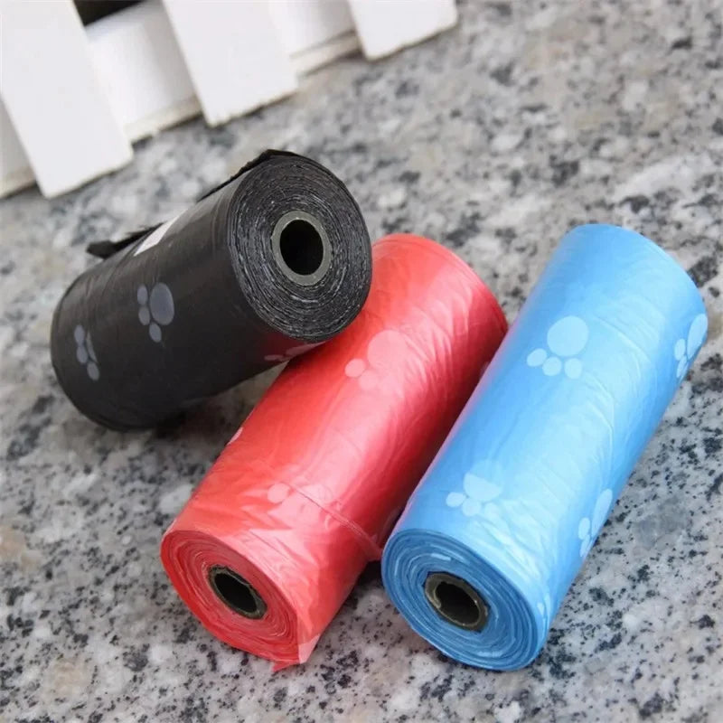 10/40Roll Dog Poop Bag Outdoor Cleaning Poop Bag Outdoor Clean Pets Supplies for Dog 15Bags/Roll Refill Garbage Bag Pet Supplies CB DROPSHIPPING