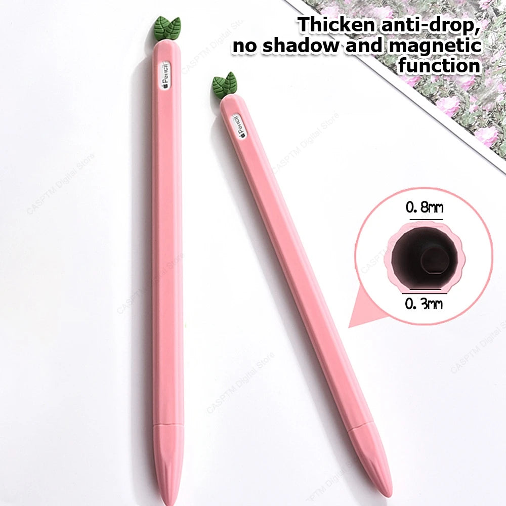 For Apple Pencil Pro Case Soft Silicone Holder Stylus Pen Cover For Apple Pencil 2 2nd Generation Cases Tablet Touch Pen Coque CB DROPSHIPPING