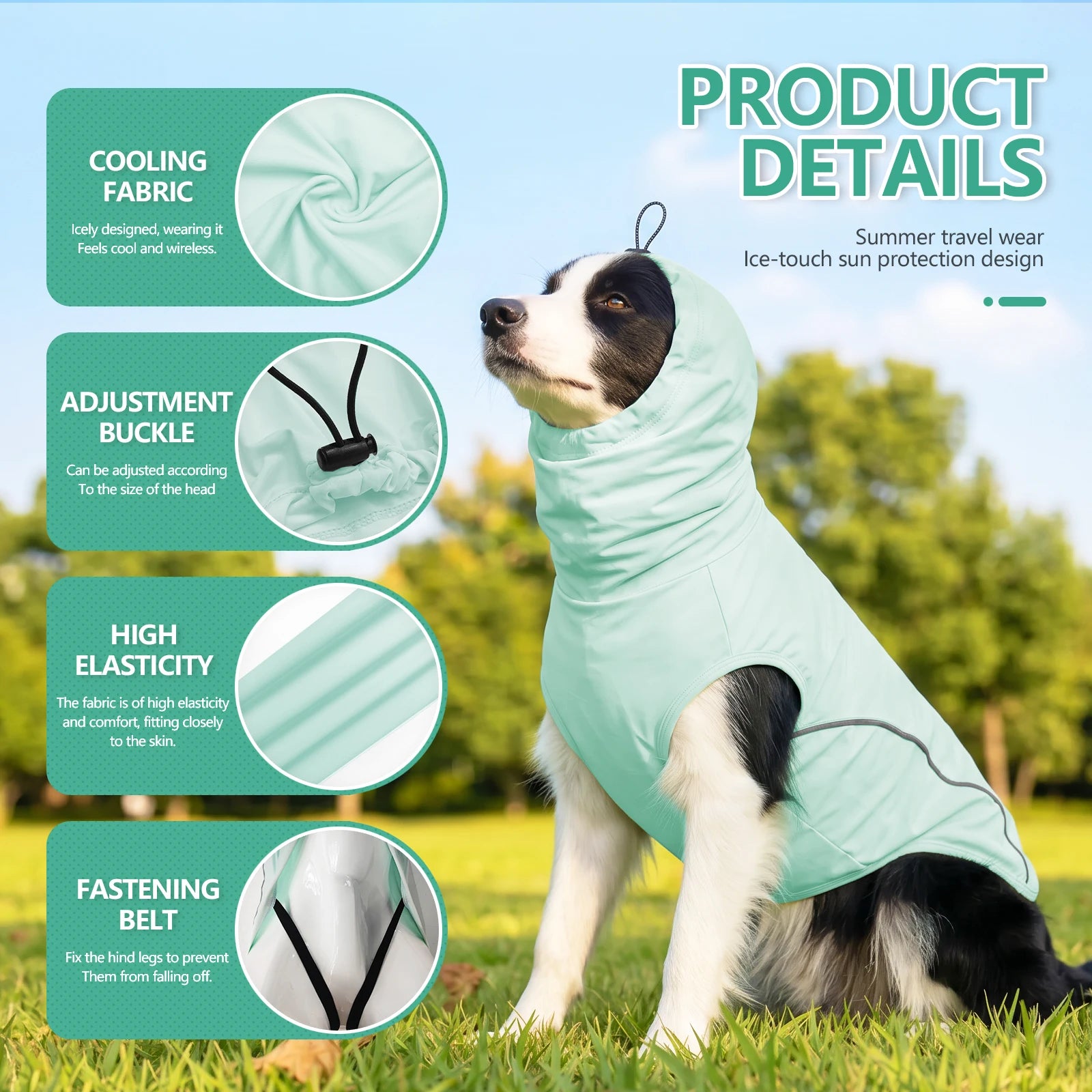 Dog Shirt,Cooling Vest Lightweight Breathable,Dog T-Shirts All-Season UV Protection Pet Clothes Quick Dry Soft Stretchy Shirt
