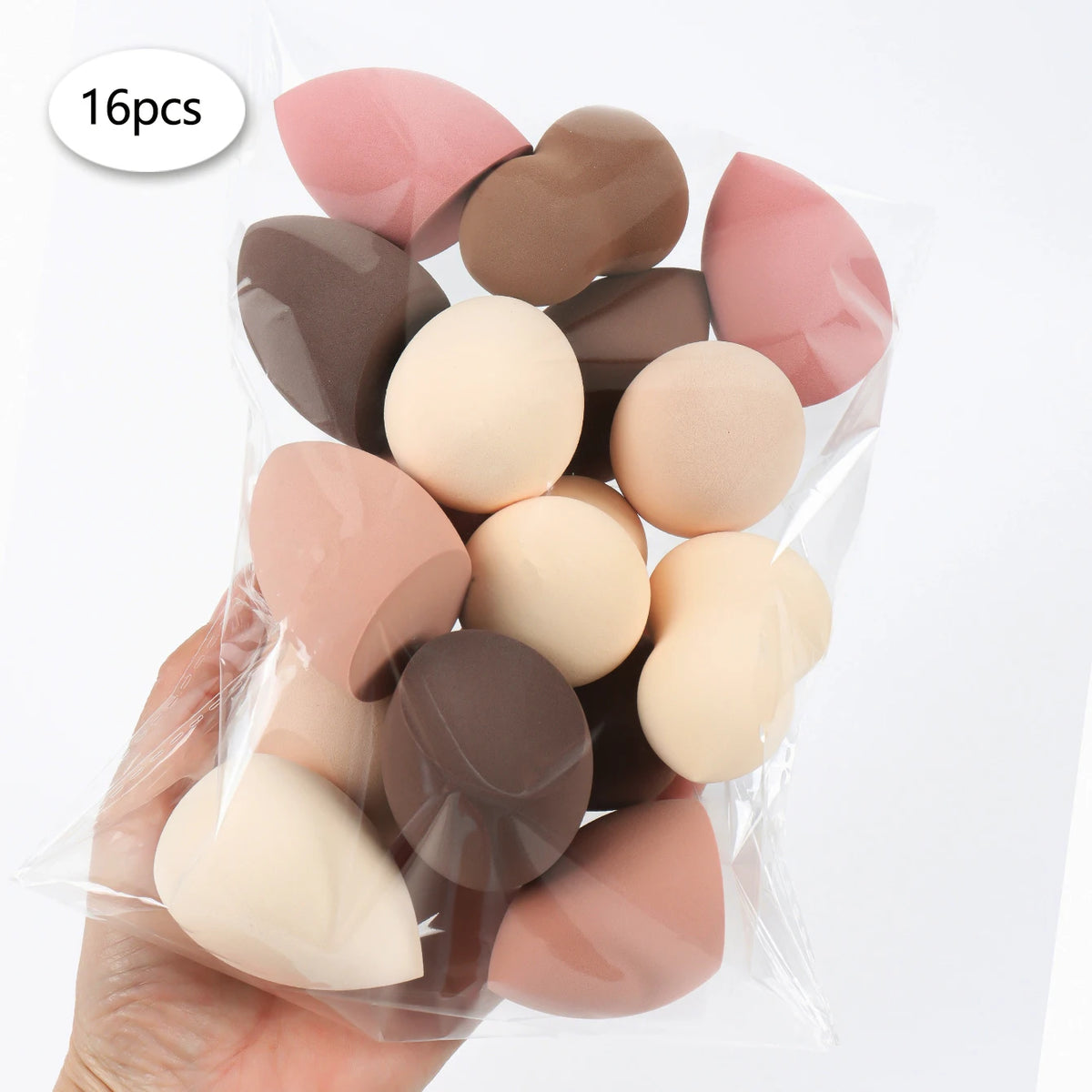3/8/12/16/24/32/48Pcs Milk Coffee Makeup Sponge, Suitable for Applying and Setting Makeup, Suitable for All Skin Types CB DROPSHIPPING