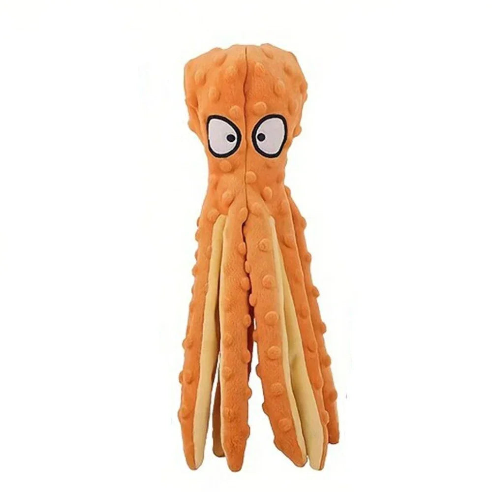 Dog Vocal Toys Octopus Non-stuffed Soft Plush Toy Puppy Educational Teething Chew Toys Pet Supplies for Small Medium Dogs CB DROPSHIPPING